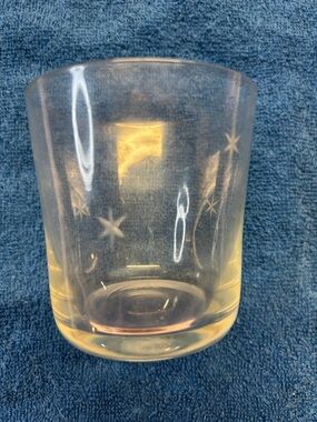 📍Vintage MCM Starburst Etched Shot Glass